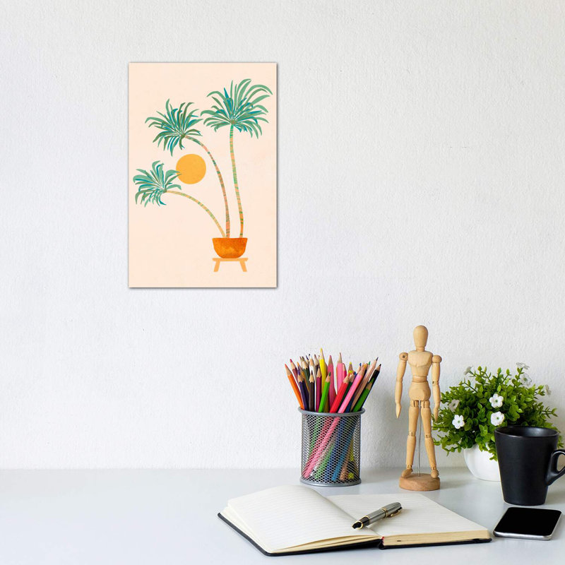 So-Cal Palms - Wrapped Canvas Print, 30.48cm H x 20.32cm W x 1.91cm D