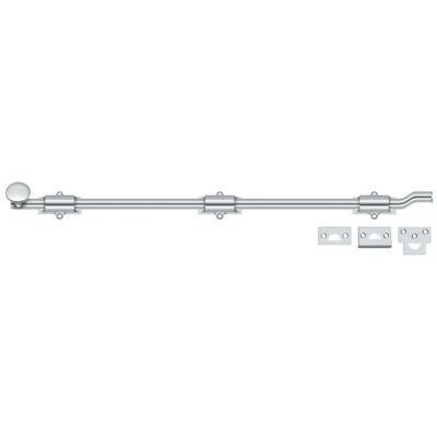 Deltana FPG2626 26" Surface Bolt w/ Off-set, HD in Polished Chrome