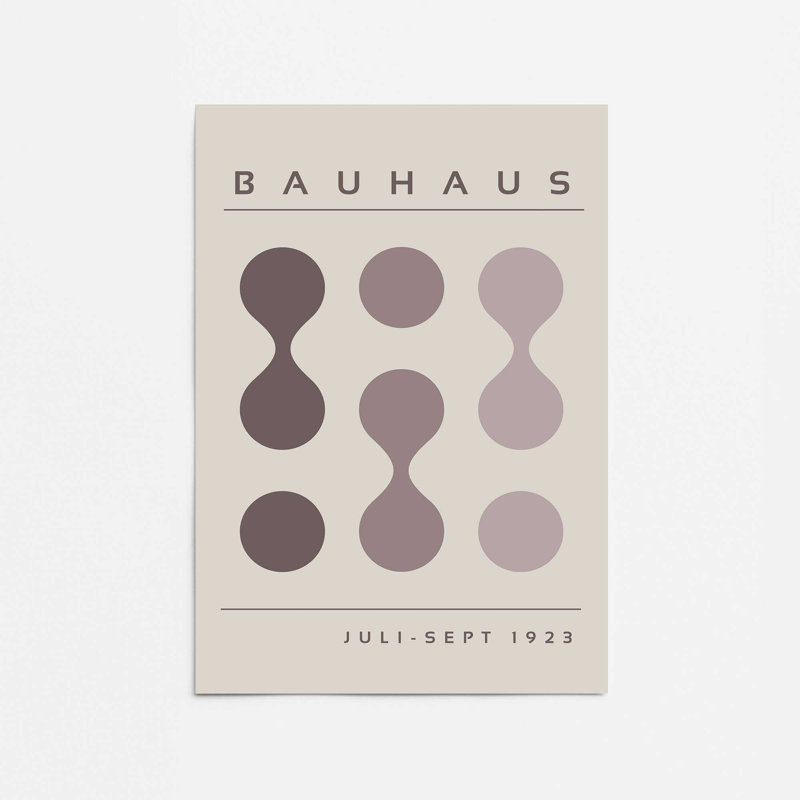 Warm Bauhaus Flow I, impression dans un cadre, H 20 po x l 16 po, Impression sans cadre