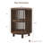 Large Size Mid Century Modern  End Table, Round Bedside Table With Open Shelf-229084943-229722784-218511750