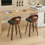 Tabourets de bar rembourrés en similicuir Riggan-1862300670