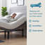 Matelas en mousse viscoélastique imprégnée de gel de 10 po et base réglable Lucid Comfort-46500776