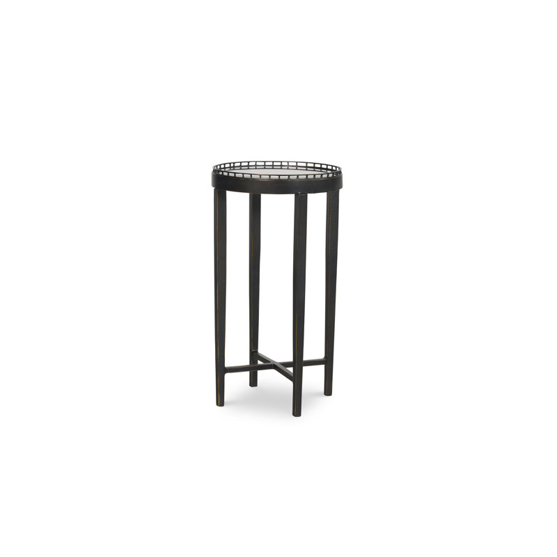 Logan Round Drink Table - Bronze