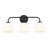 Dorinda 3-Light Vanity Light in Matte Black with Opal Glass-161744256