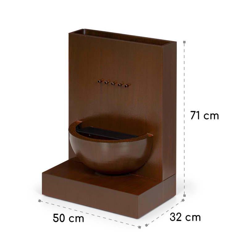 Indoor Outdoor Stainless Steel Weather Resistant Rock Fountain with Lights