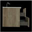 Meuble-lavabo mural en chêne brut et chêne brut 36 po avec évier intégré en céramique avec trop-plein Gloria-1056220232-1056220238