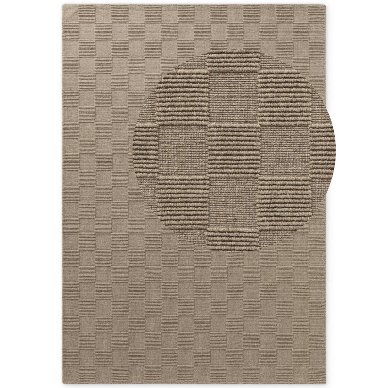 Villeroy & Boch Wool Rug Scala - Natural Living Room Rug with High-Low Texture for Living Room, Dining Room, Bedroom, and Hallway