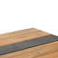 Table de salle à manger en bois et thermolaqué, hauteur de 29,5 po, profondeur de 69 po, largeur de 35 po, lambris classique, table moderne au look exotique avec plateau, design, à porter