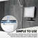 Fogless Vanity Shower Mirror with 360-Degree Adjustable Bracket