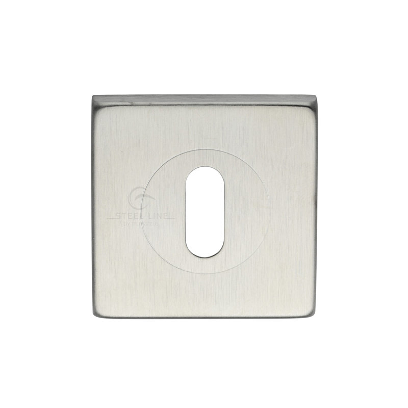 Heritage Brass Square Key Escutcheon, Satin