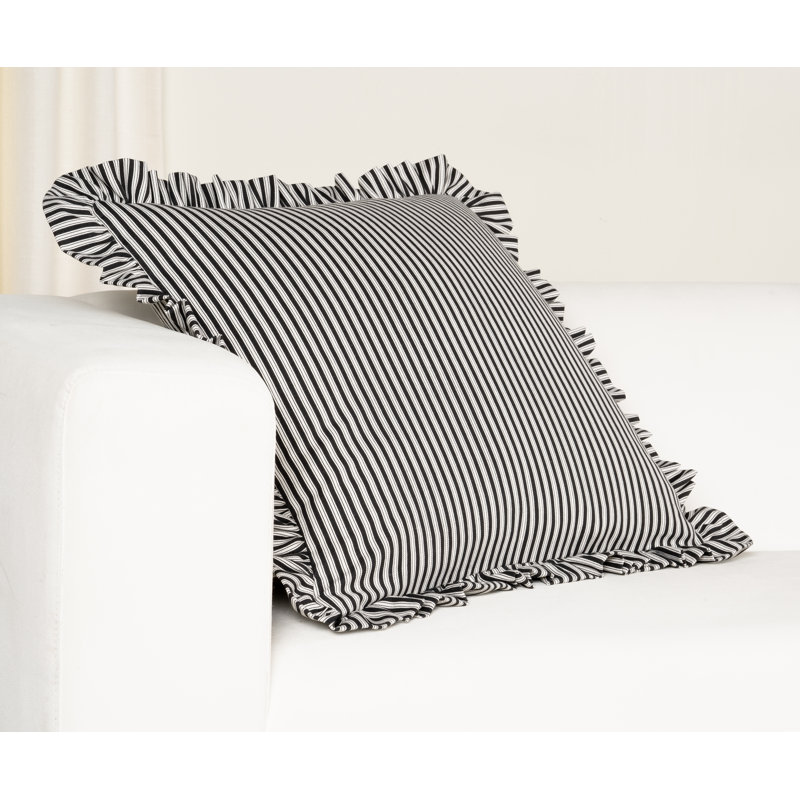 Coussin Birch Lane, Polyester, Noir