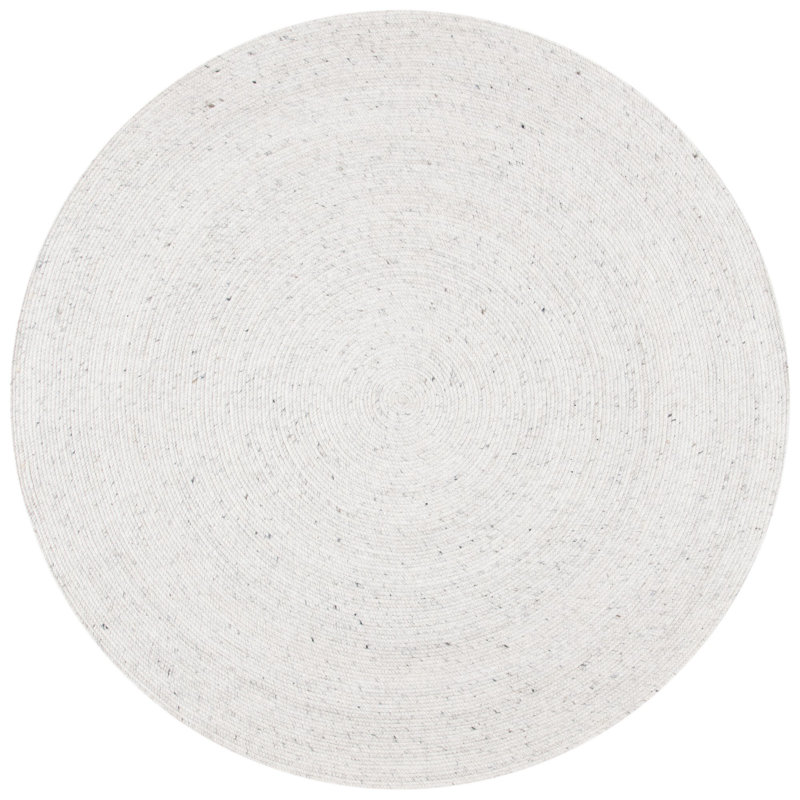Tapis en laine tissé à la main 0,6 po et 0,4 po Coker, Rond 6 pi