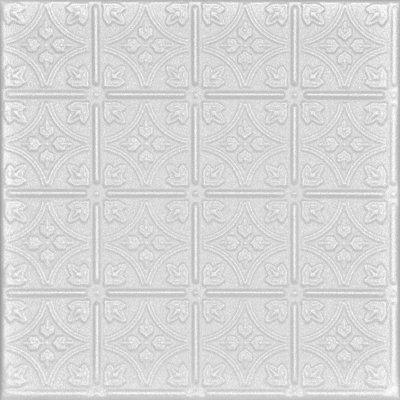 Tuile de plafond en polystyrène collé 1,6 pi x 1,6 pi Emma's Flowers