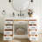 Tidworth Solid Wood Single Bathroom Vanity with 1.5'' White Quartz Top-159445744-193868336