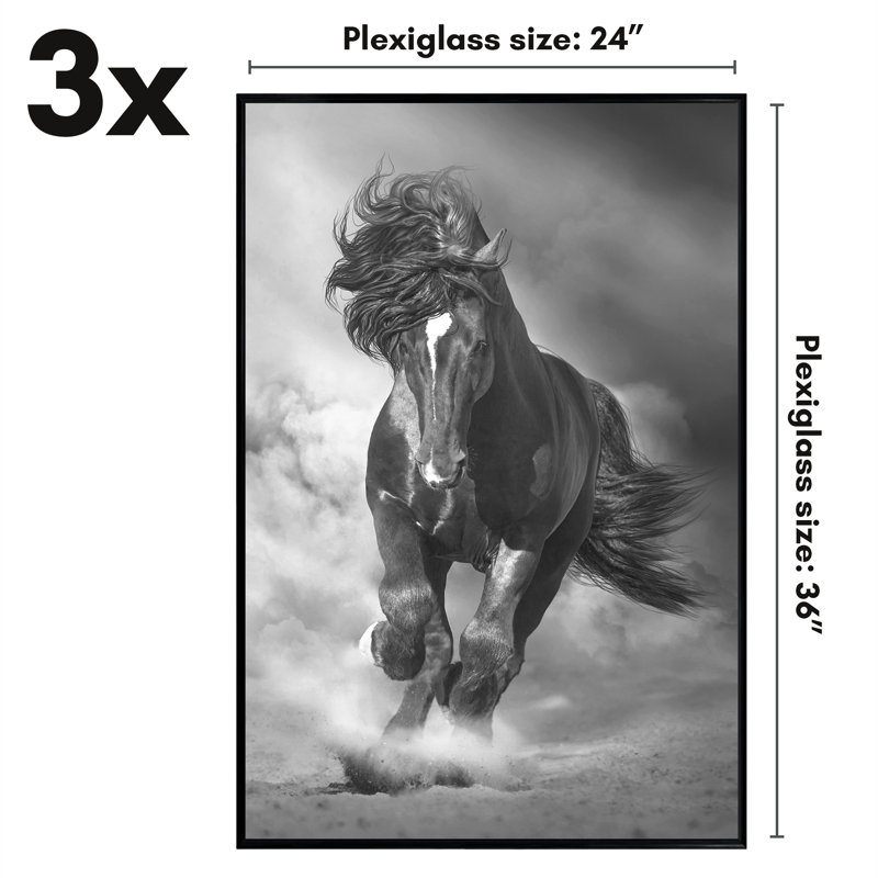 Malaya 3 Pack Lightweight Poster Frames Slide-In Photo Frames with Buildable Moulding, 24" x 36"