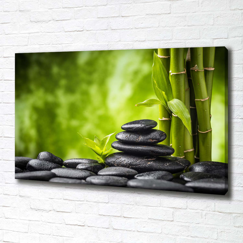 Zen Stones - No Frame Print on Canvas
