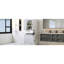Armoire de salle de bain blanche avec deux lavabos. Fabrication, peint. Tablette réglable pour une utilisation polyvalente. Portes et tiroirs différents, surface peinte. Rangement personnalisable. Organisation personnalisée-129312685