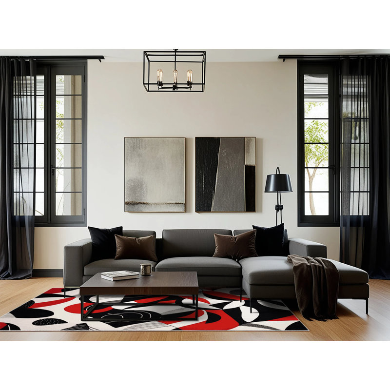 Obsidian Echo Rug, Rectangle 8' x 12'