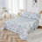 100% Egyptian Cotton Fitted Sheet Set, 4pcs 800 Thread CountLuxury Classic Blue Boho Damask Paisley Bedding Set, For Bedroom Guest Room All Seasons-128817901