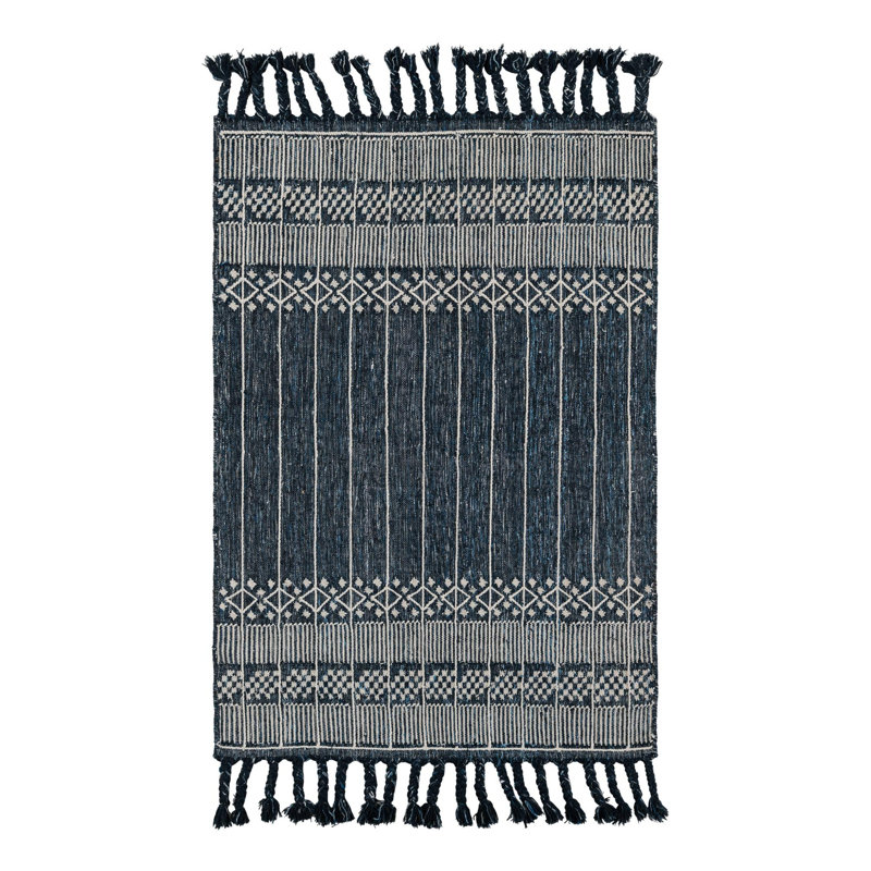 Cosmina Striped Indoor / Outdoor Rug, Rectangle 4'1" x 6'1"