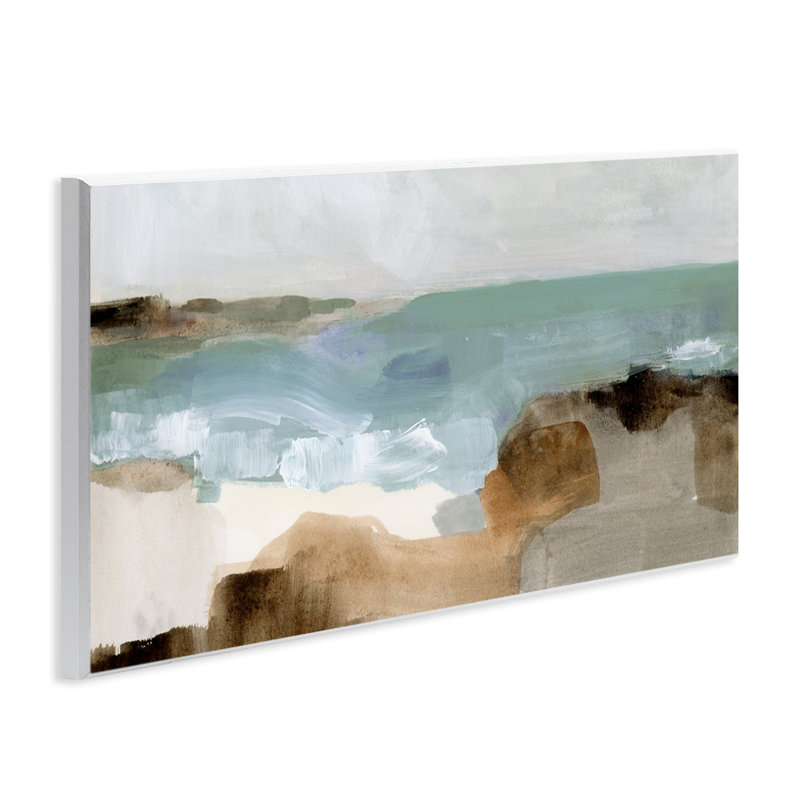 Abstrait vague océanique avec des tons de terre boueuse