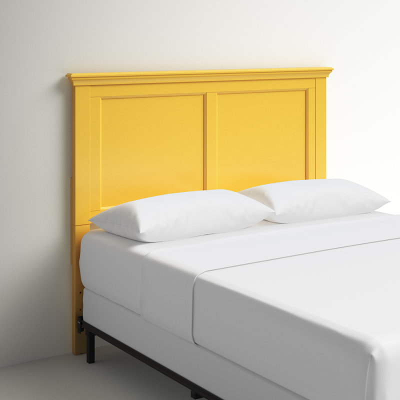 Tête de lit à panneau Jazmond, Jaune, Grand