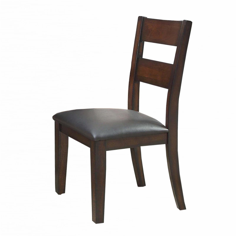 Ensemble de 2 chaises d'appoint rembourrées en similicuir