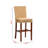Ivor Rattan, Mahogany Wood Bar Stool, Modern Bohemian Style, Natural/Walnut Brown 44.10'' H X 16.98'' W X 19.79'' D