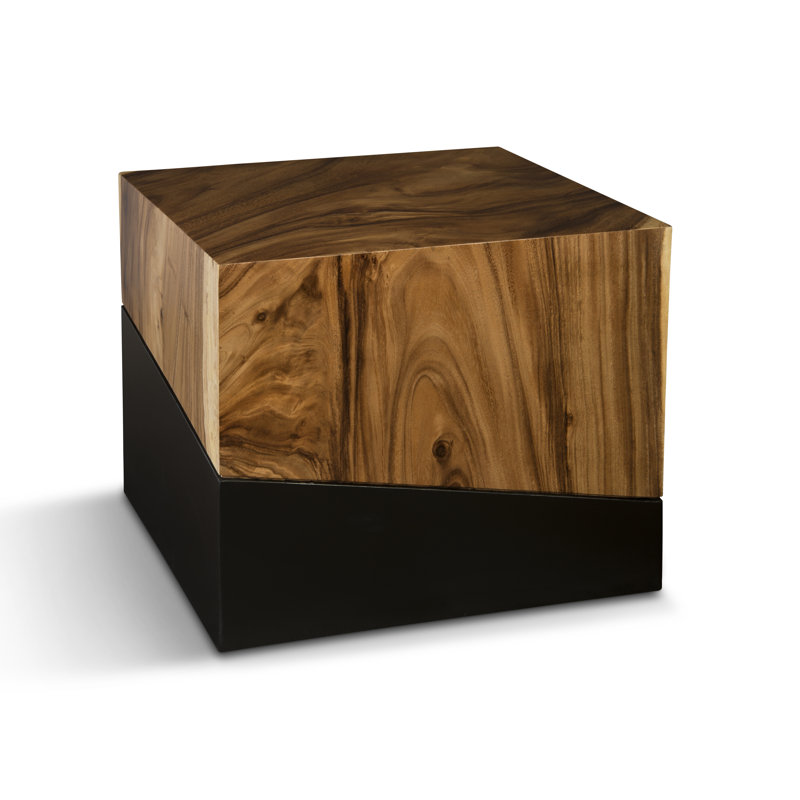 Geometry Block End Table
