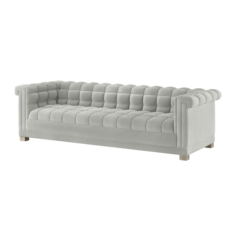 Vittorio Tufted Sofa, Oyster Shell (Performance fabric) 1359-93, Hipster Gray