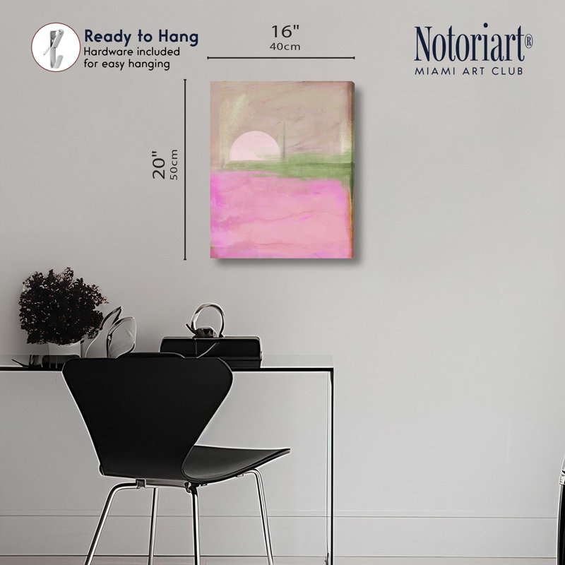 «Morning pop Boho Decor» par Notoriart, H 16 po x l 20 po, Toile tendue avec châssis