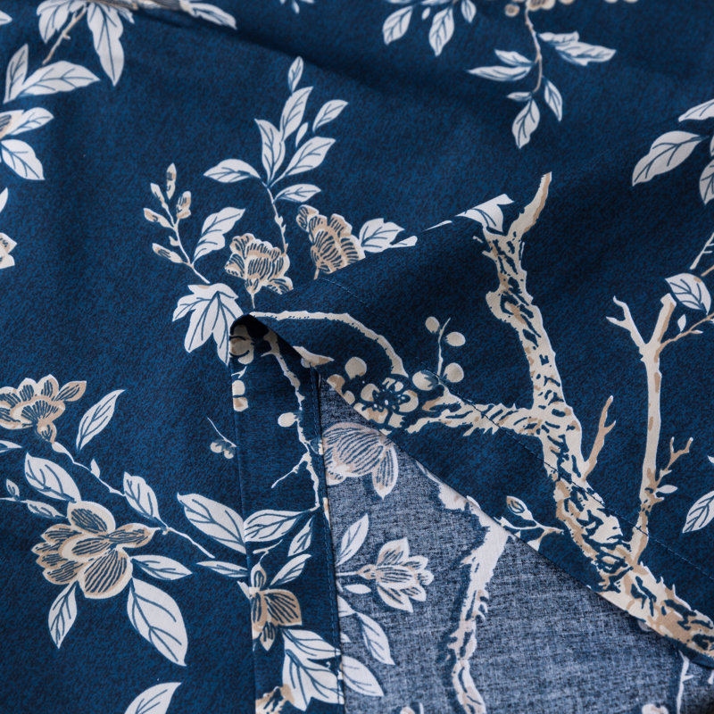 Cotton Semi Sheer Curtain Pair, 52" W x 84" L