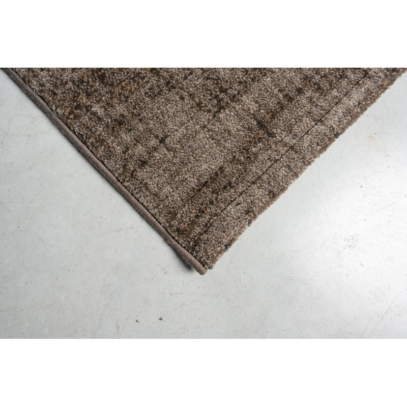 Galleria Power Loom Polypropylene Rug , Brown, Rectangle 160 x 230 cm