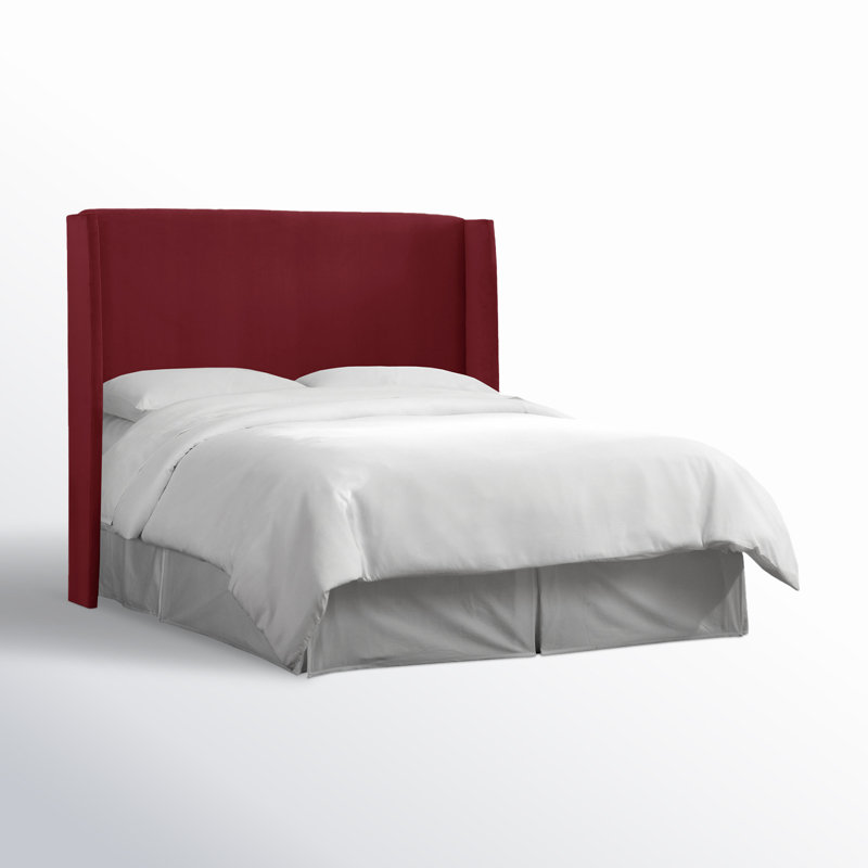 Tilly Upholstered Headboard, King, Classic Berry Velvet