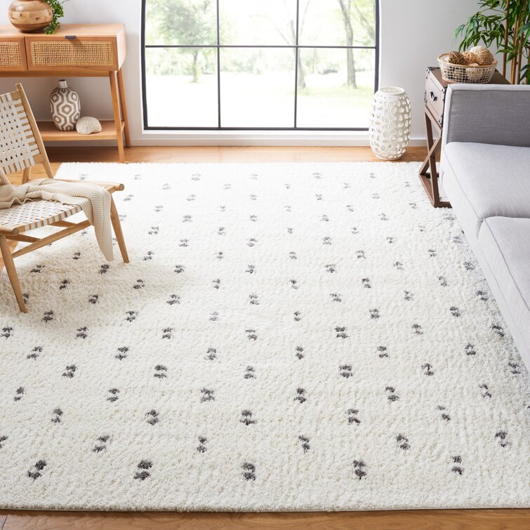 Geometric Beige / Grey Area Rug