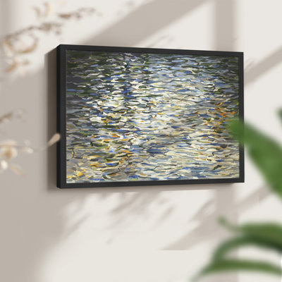 Réflexions sur l'eau - impression encadrée - réversible