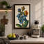 Blue Bloom Botanical - Wrapped Canvas-628385813-628385815