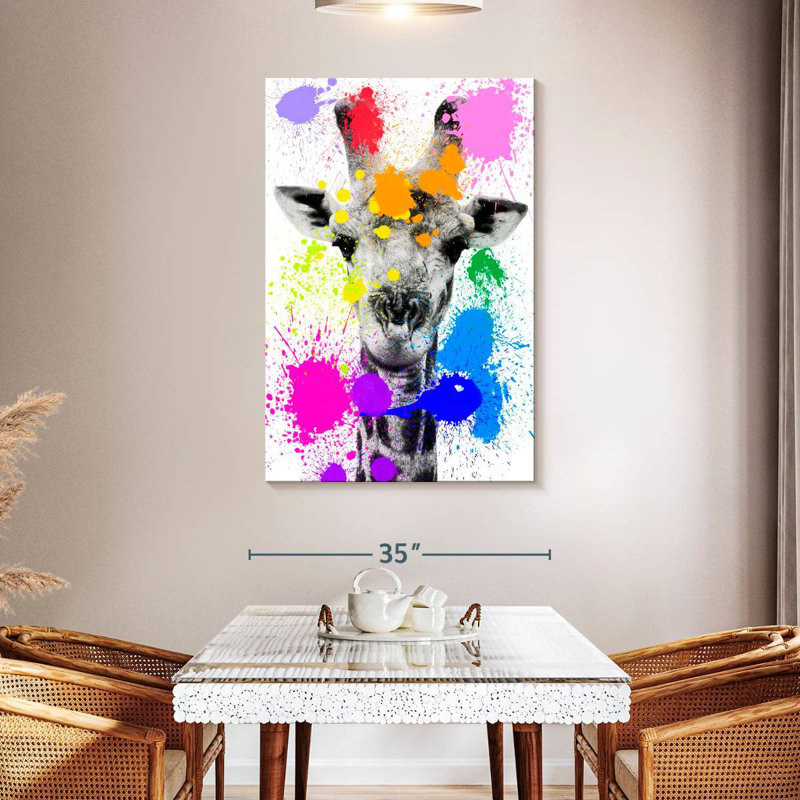 Brampt Safari Splash Giraffe, 48" H x 32" W