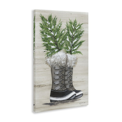 "Winter Sprig in bottes", art mural sur toile par Julie Norkus