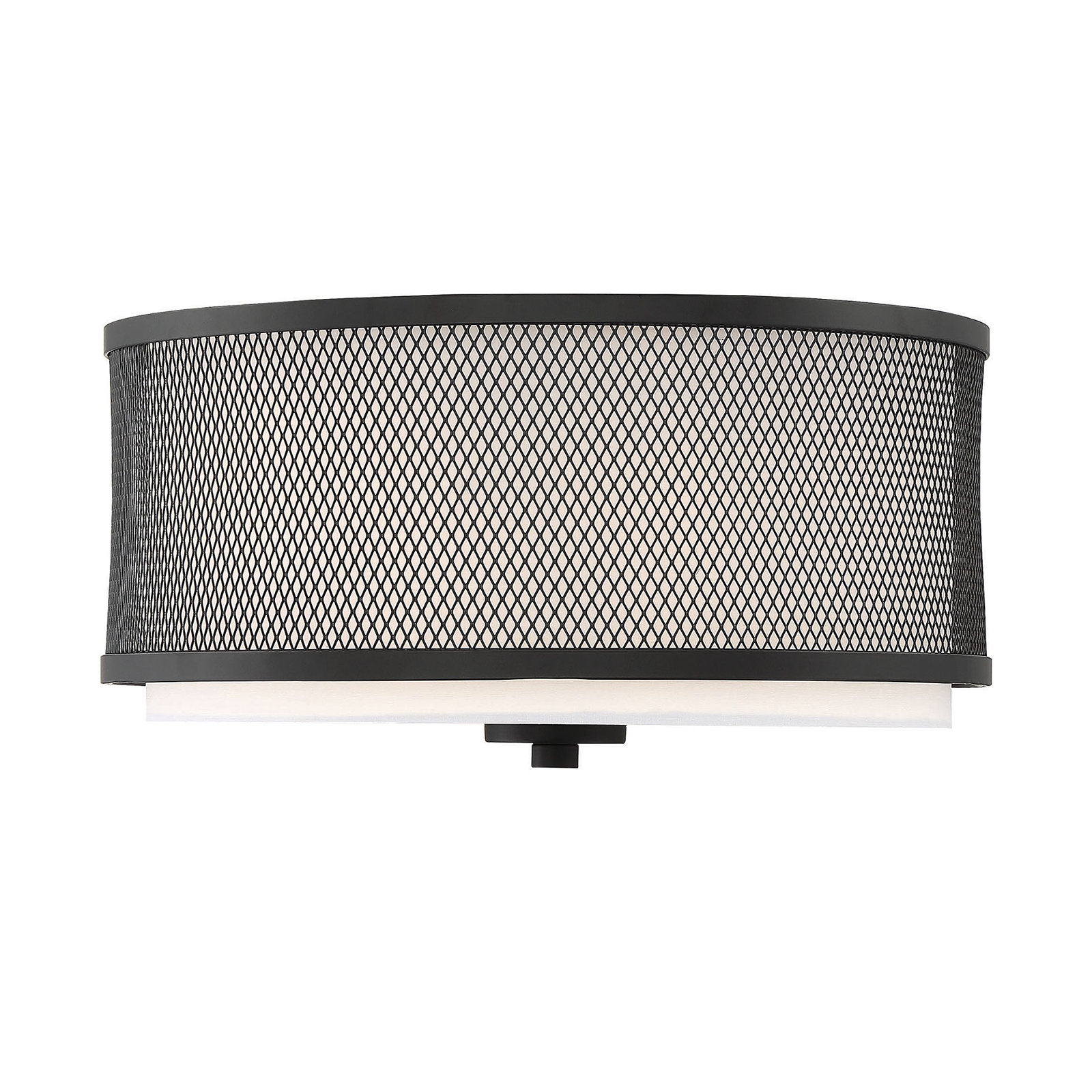 Penn 3-Light Flush Mount, Matte Black