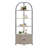 73.8'' H x 20.3'' W 4- Tier Corner Storage Shelf with Cabinet