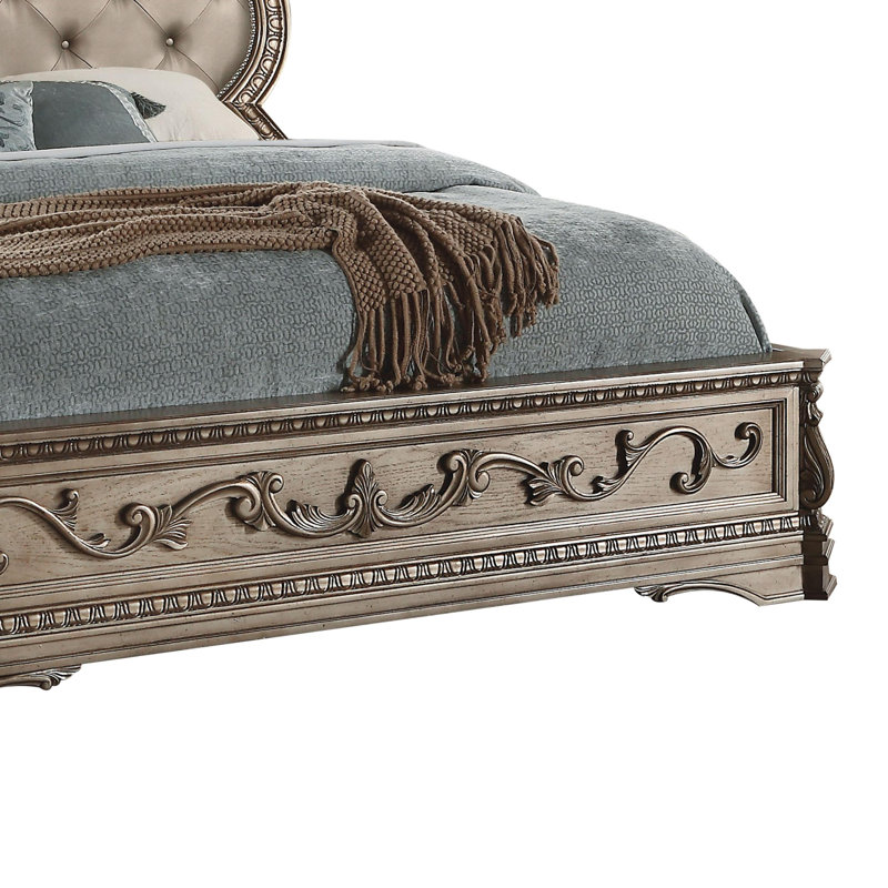 Bronson Vegan Leather Standard Bed, Queen