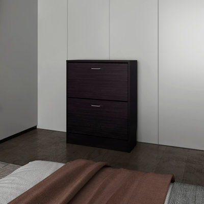 Shoe Cabinet with 2 Tilt-Out Doors