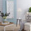 Miroir de plancher blanc vieilli