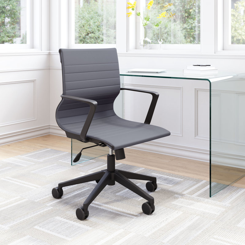 Chaise de bureau Stacy gris foncé