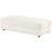 Upholstered Rectangular Storage Ottoman Ivory