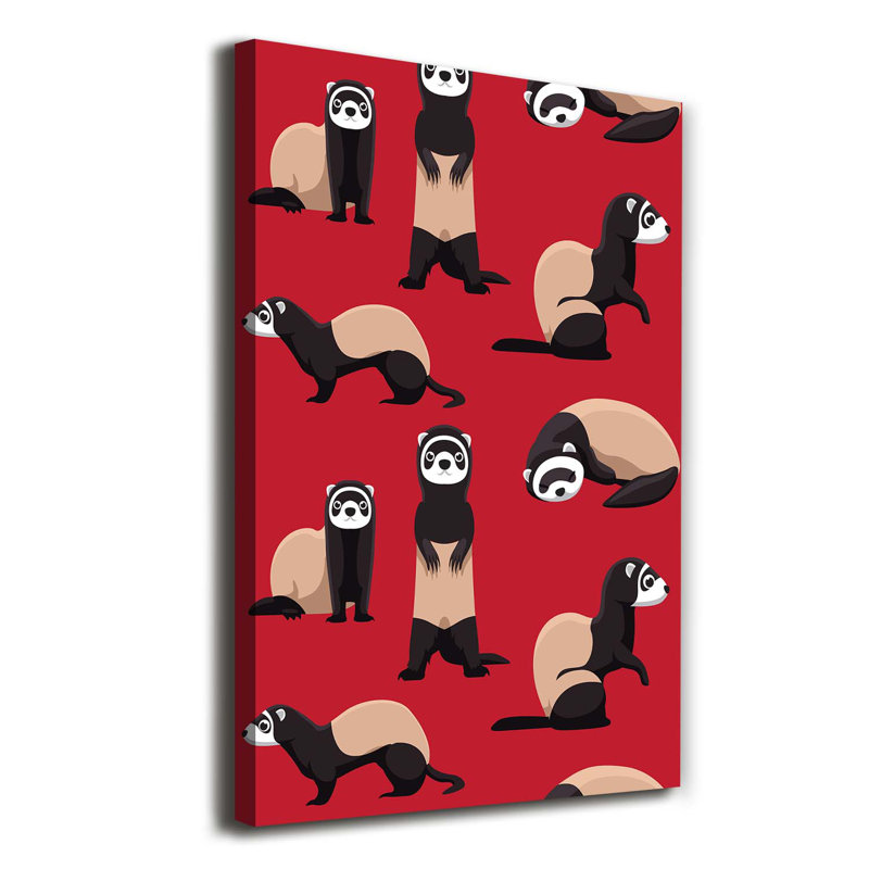 Ferrets - Wrapped Canvas Print