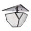 3-Light 21" Architectural Glass Semi-Flush Mount