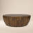Solid Mango Wood Drum Coffee Table-1608454874