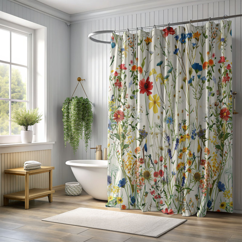 Spring Blossom - Premium Shower Curtain, 74"H x 71"W